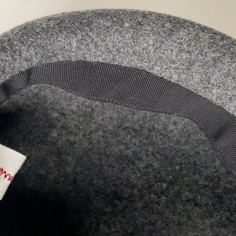 french bull フレンチブル  ベレー帽 フェルト グレー size free 中古美品
