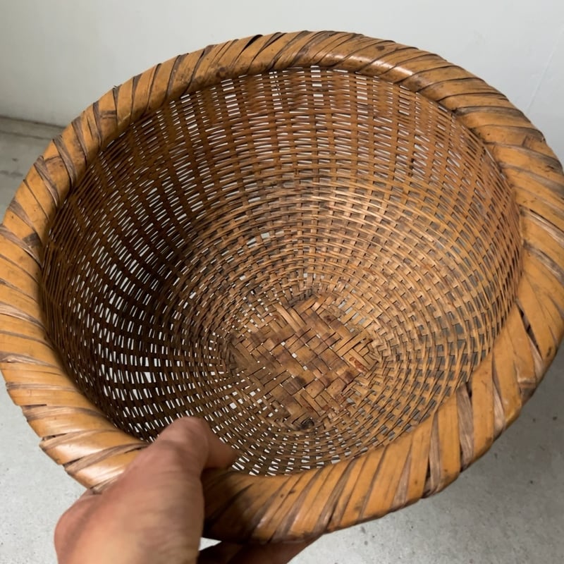 フィリピン イフガオ族 竹製バスケット かご 民藝 民芸 古道具 ビンテージ フィリピン イフガオ族 竹製バスケット かご 民藝 民芸 古道具