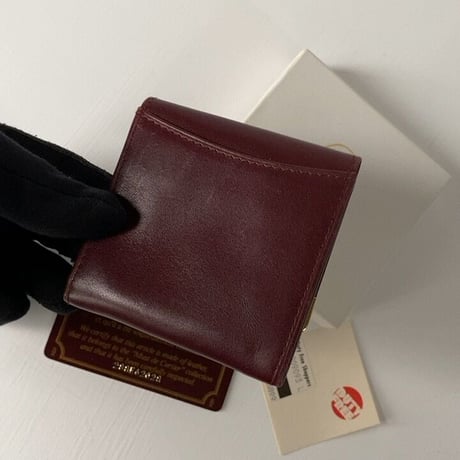 Cartier カルティエ 90sヴィンテージ マストライン コインンケース コンパクトウォレット ミニ財布 レザー 付属品完備 美品