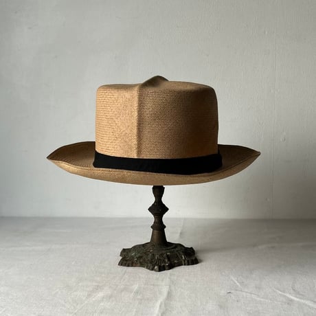 KLEINHANS Co.  ECUADORIAN PANAMA HAT  戦前阪急ハットボックス付き 1940s-50s ヴィンテージパナマハット 実寸頭周約57cm  良品
