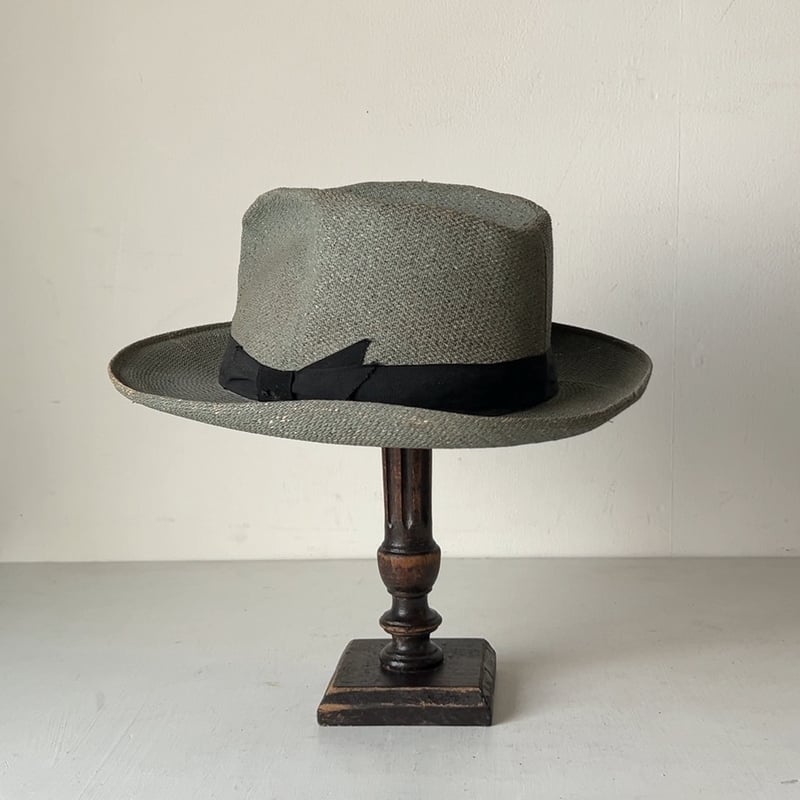 Genuine Panama HAT ヴィンテージ　パナマハット 7 57 Colombia panamahat ヴィンテージ パナマハット ユニセックス 頭周約