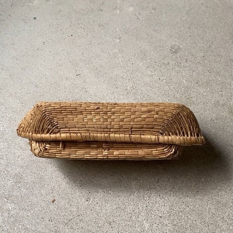小さい柳行李 22cm  古い飯行李  おむすび箱  お弁当箱  ヴィンテージクラフト  昭和期