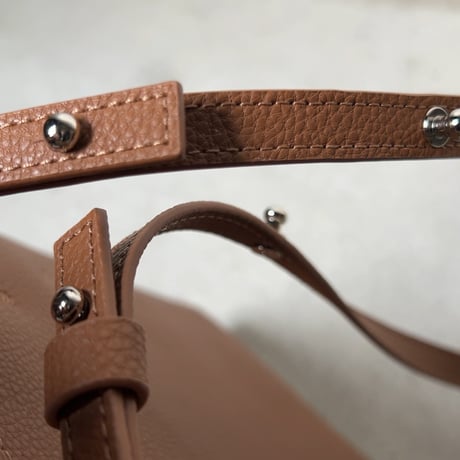 H様おまとめ品 ORCIVAL オーシバル　レザーショルダーバッグ  ゴールド(ブラウン)/オレンジ  2way(ショルダー/ハンド)  型押し牛革 中古極美品