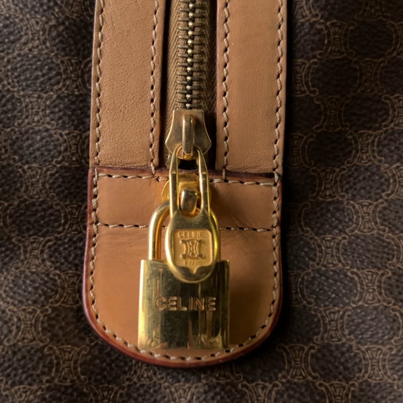 CELINE オールドセリーヌ トリオンフ(マカダム) 総柄 ボストンバッグ