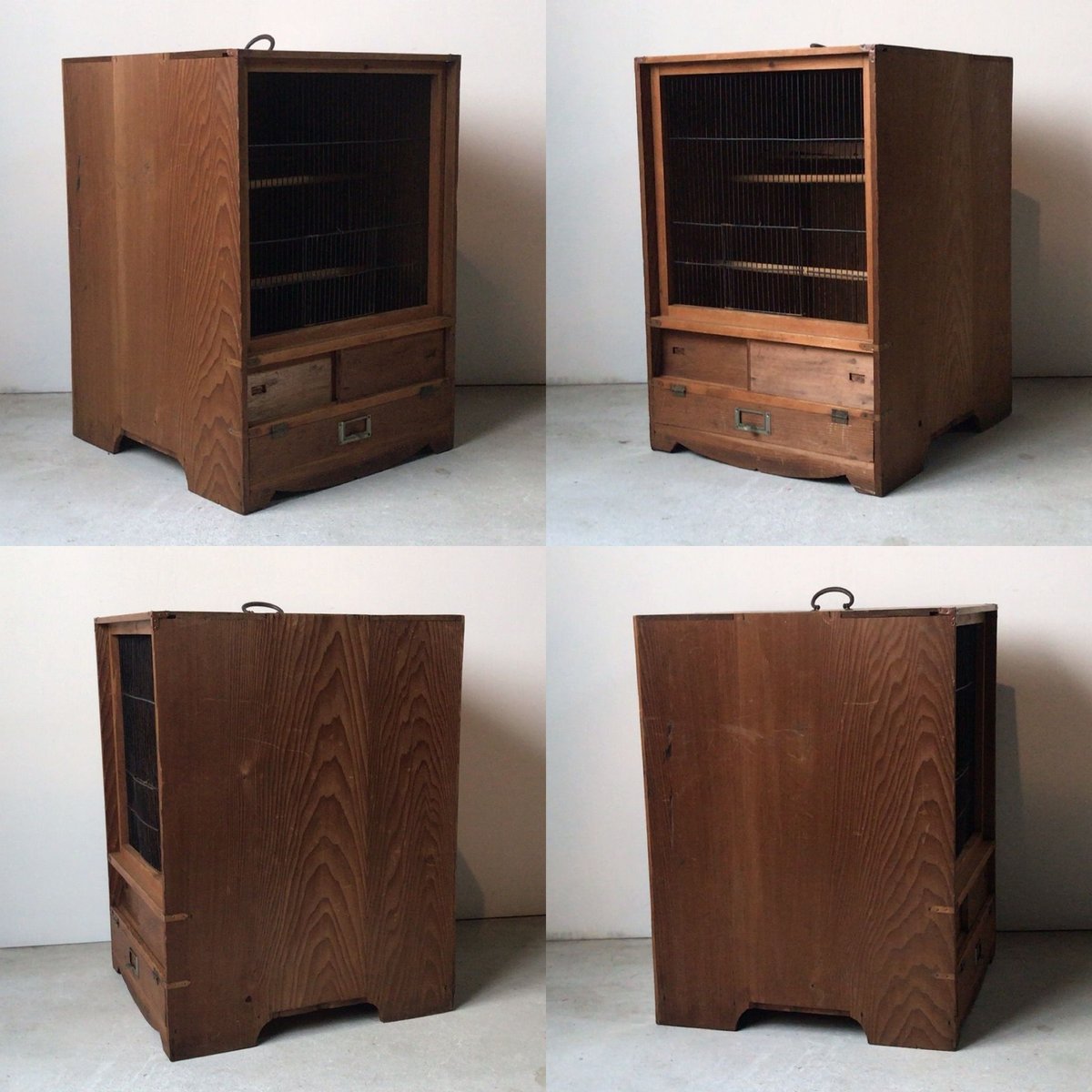 美品】ヴィンテージ鳥籠バードケージ竹細工龍と鳳凰