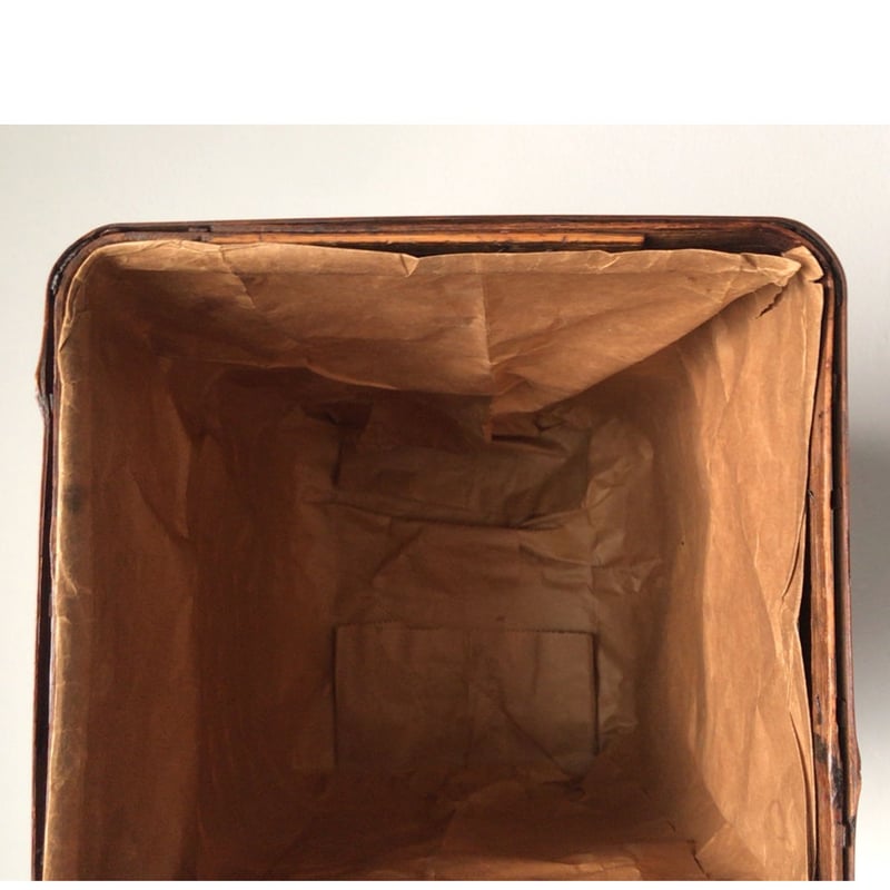 アンティーク 竹編のダストボックス(ゴミ箱) 手仕事 天然素材 工芸品