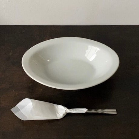 純喫茶のカレー皿 (5枚セット) 昭和期 楕円深型 業務用カレー皿 used