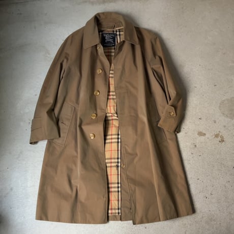BURBERRYS バーバリーズ  丸善(MARUZEN)ダブルネーム 70s 80s バルマカーンコート イギリスヴィンテージ ステンカラーコート トレンチコート シングル 古着 中古良品