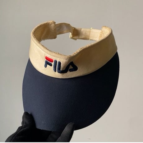 FILA フィラ  サンバイザー　80s 90s ヴィンテージ  トリコカラー フリーサイズ