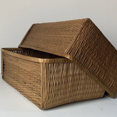 小さい柳行李38cm  昭和期  グッドコンディション 完品