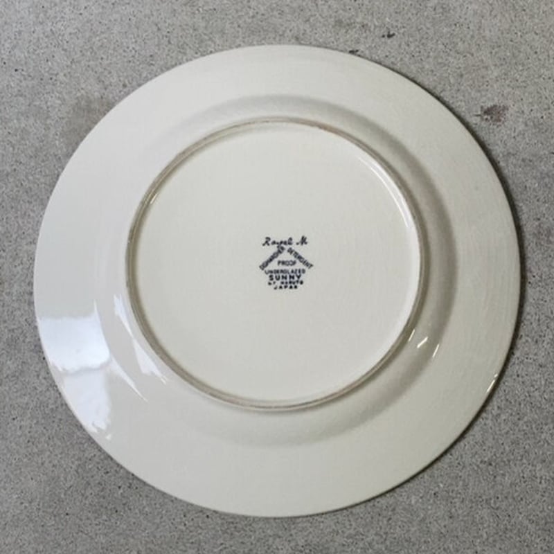 ヴィンテージ ディナープレート 30cm Royal M maruto japan ハケ目