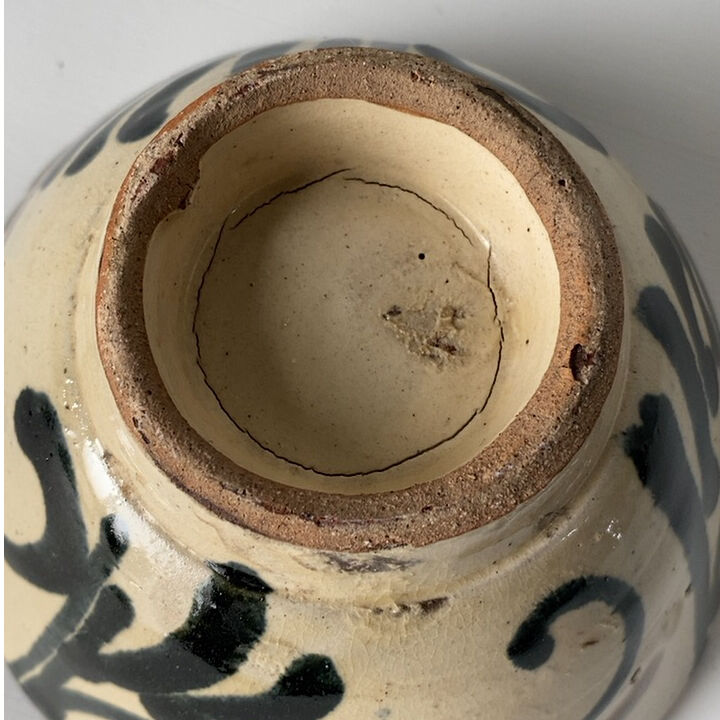 880『鉄釉 麦わら 掛分 片口』　/骨董品 古美術 古玩 アンティーク R antiques | 骨董・古美術・古道具・アンティーク