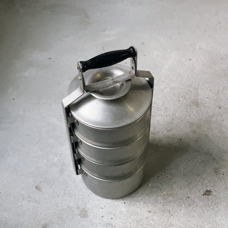 ヴィンテージ アルミ製 4段 容器 鍋 昭和期 入子 4セット 4段重箱