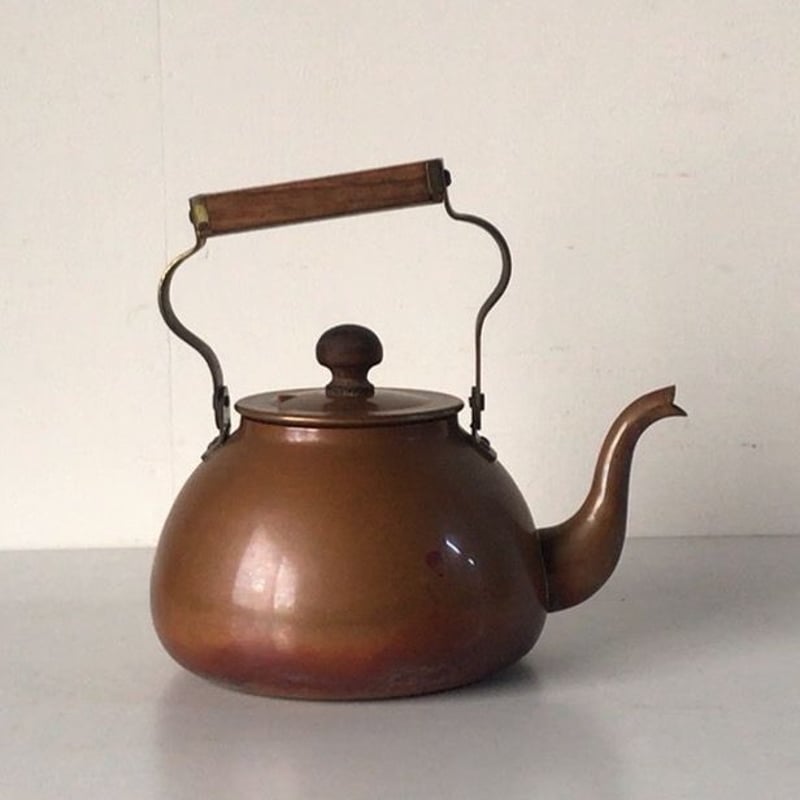 DOWA coppermate ドーワ コッパーメイト 純銅ケトル 木の持ち手・木の