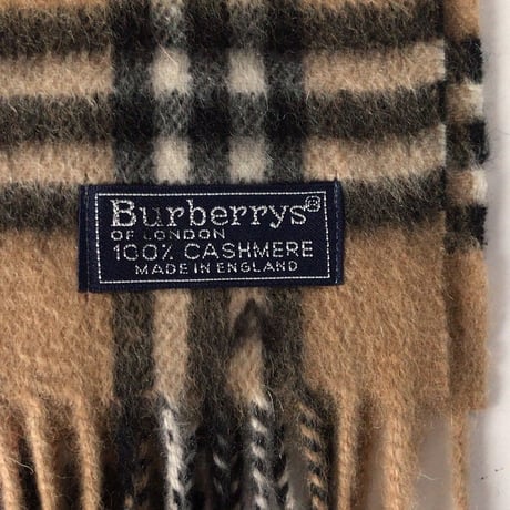 Burberrys  of  London  バーバリーズ   カシミア100％   マフラー  ノバチェック  袋有り イングランド製   made in England