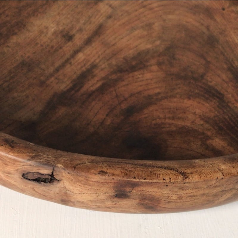 欅 くり抜き盆 木製 無垢材 32cm トレー お盆 木工品 美木目 美