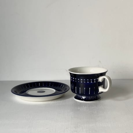 ARABIA アラビア (オールドアラビア) Valencia バレンシア コーヒーカップ＆ソーサー ハンドペイント 北欧ヴィンテージ 廃盤品　商品No.2