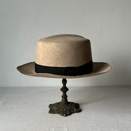 SuperOrionHat   SPECIALLY MADE FOR HANKYU DEPARTMENT STORE  阪急百貨店別注品 戦前阪急BOX付き ヴィンテージパナマハット実寸頭周約56cm