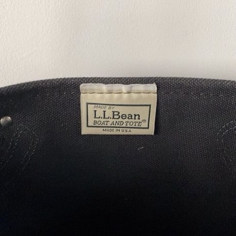 LLBean エルエルビーン ボート＆トート ビーントートレザーハンドル ブラック単色 廃盤品 希少 中古美品 made in  usa