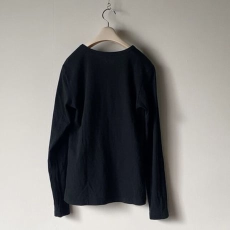 agnes b  アニエスベー   アニエス定番 黒カットソー  レディース S  ロンT 長袖Tシャツ ブラック古着