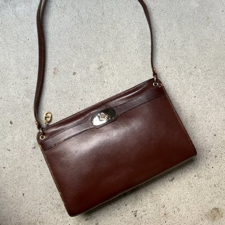 Dior オールドディオール クリスチャンディオール  レザーのショルダーバッグ ヴィンテージディオール 中古良品