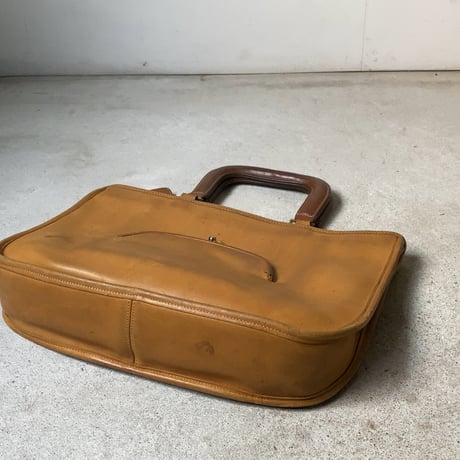 60's VINTAGE COACH   オールドコーチ  BonnieCashin/ボニーカシン  デザインの名作「がま口トート」マスタード(ダークイエロー) 希少品