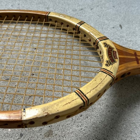 DUNLOP ダンロップ  MAXPLY FORT マックスプライ フォート 名器 ヴィンテージウッドテニスラケット（kawasakiレトロカバー付き）made in England