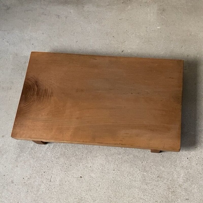 足付きまな板 高級無垢材一枚板 鎌ほぞ継加工 古いまな板 木工