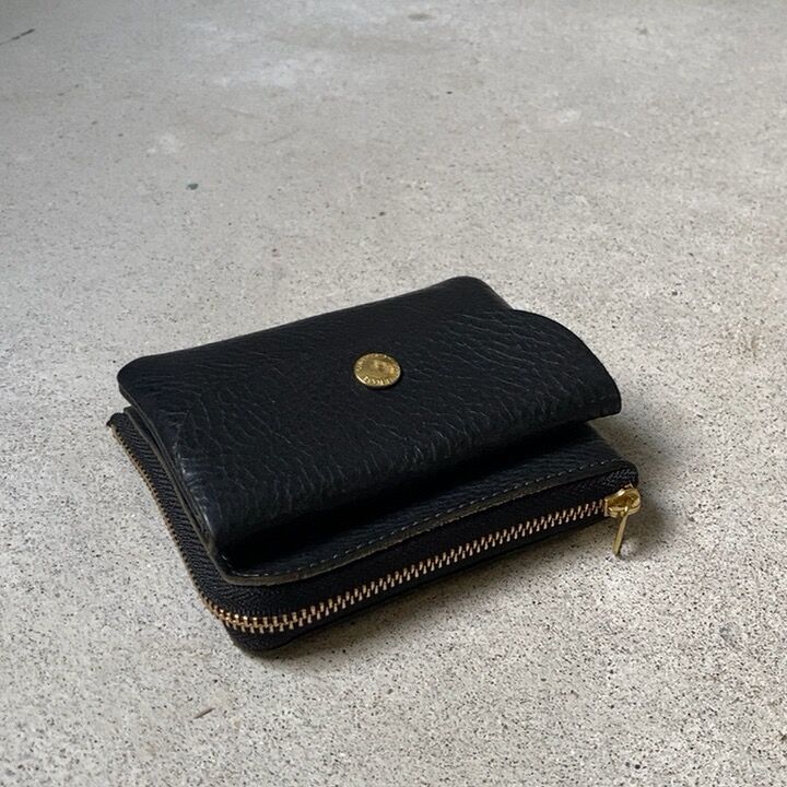 CINQ DESIGN サンクデザイン 小さめの財布 ブラック 小銭入れ レザー 