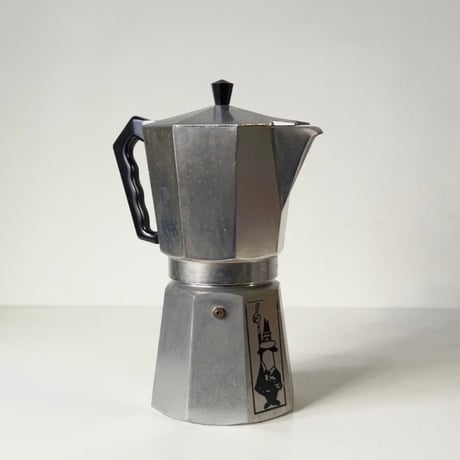 BIALETTI ビアレッティ モカエキスプレス ６カップ 直火式 コーヒーメーカー エスプレッソメーカー マキネッタ 永久定番 1970年代 ヴィンテージ クルジナッロ工場製 下段マーク 中古良品