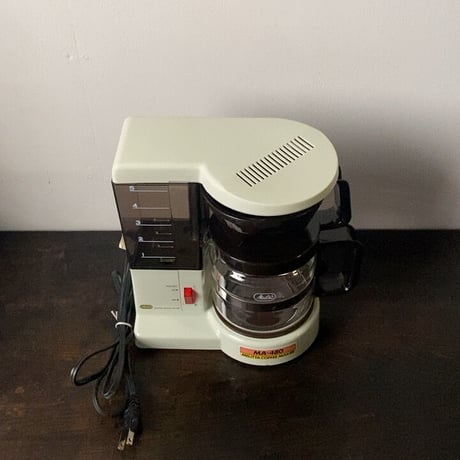 melitta メリタ  コーヒーメーカー  MA-480  80s 90s ヴィンテージ家電 レトロ家電 デッドストック 箱 保証書 付属品ありの未使用品