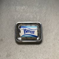 ステンレスのソープディッシュと石鹸2個  二重底 ドットホール  シンプルデザイン 業務用 ホテル備品