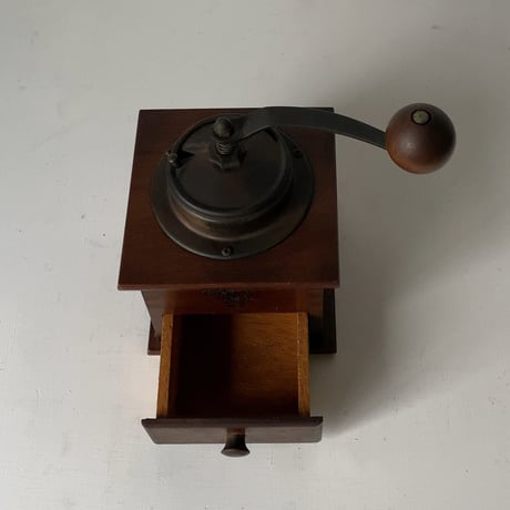 KONO コーノ コーヒーミル F205 木製珈琲ミル グラインダー 蓋有り ヴィンテージ 1970年代 手挽きミル クラシックキッチンツール 美品