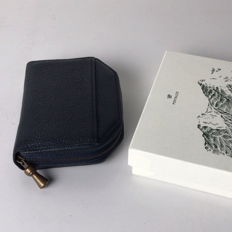 POSTALCO ポスタルコ    Kettle Zipper Wallet Small  ケトルジッパーウォレット-スモール  ネイビー  中古極美品