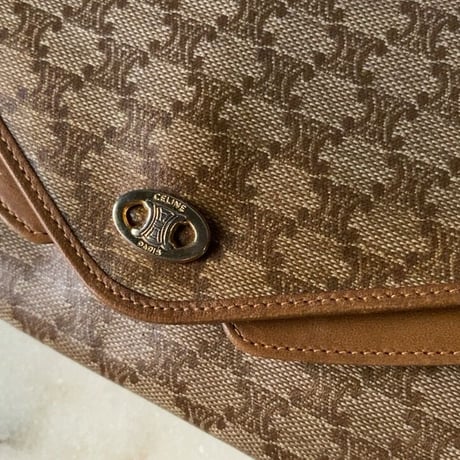 CELINE  オールドセリーヌ  マカダム  Wレターフラップ  ロングウォレット 長財布