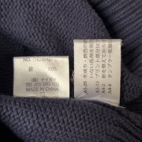 RALPH LAUREN ラルフローレン 星条旗 コットンセーター RLロゴ有り size 160  ヴィンテージ POLO ポロ 中古良品