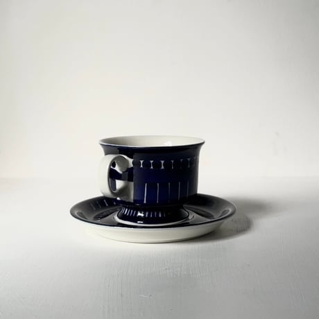 ARABIA アラビア (オールドアラビア) Valencia バレンシア コーヒーカップ＆ソーサー ハンドペイント 北欧ヴィンテージ 廃盤品　商品No.1