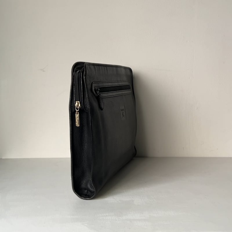BURBERRY バーバリー 2way ビジネスバッグ ノバチェック ブラック Burberrys バーバリーズ クラッチバッグ ブラックレザー