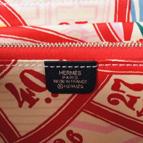HERMES  エルメス  アザップ シルクインクラシック  ラウンドファスナー ブルーインディゴ  D刻印2019年製