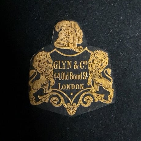 GLYN&Co.  LONDON  イギリス製 ヴィンテージ ボーラーハット ダービーハット ブラック size実寸57cm 山高帽