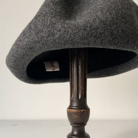 french bull フレンチブル  ベレー帽 フェルト グレー size free 中古美品