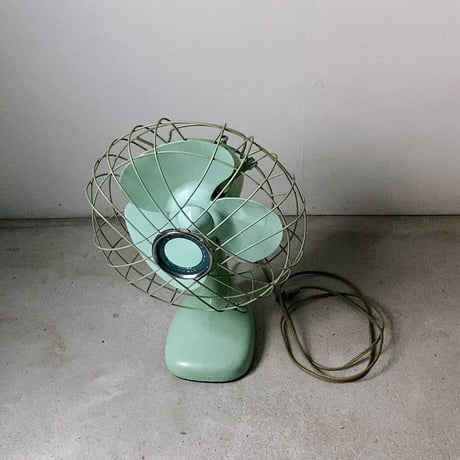 Mitsubishi Electric Mfg.Co.japan 三菱扇風機 AC ELECTRIC FAN 1950〜60年代のオールド三菱 ヴィンテージ家電 ミントグリーン 2段階調 完品範疇