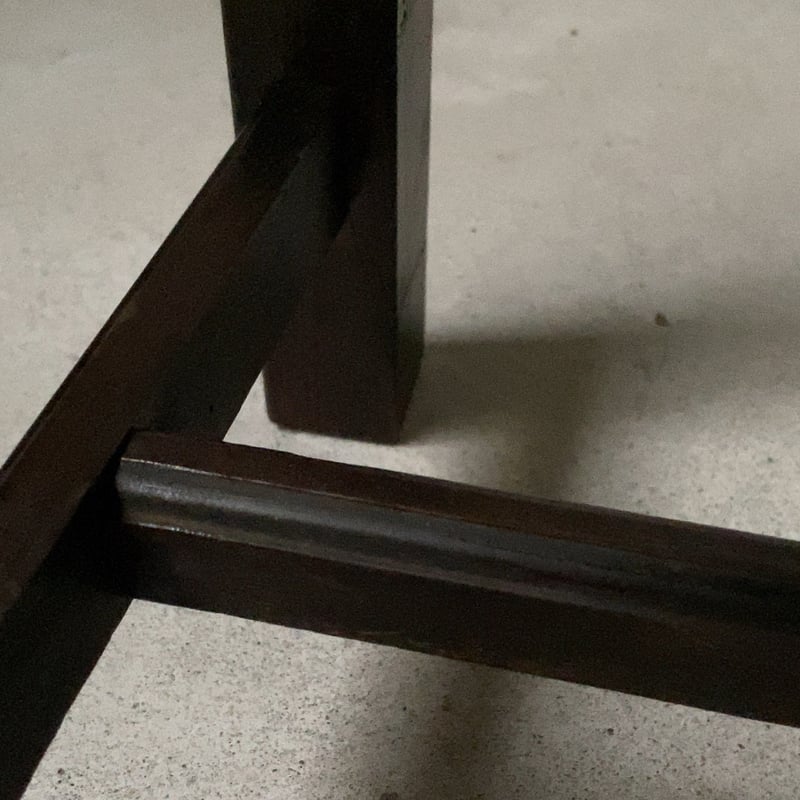 【古家具】昭和初期頃に作られたとても小さな座卓　飾り台　花台　ローテーブル 送料込み】昭和初期頃に作られたとても小さな座卓 飾り台