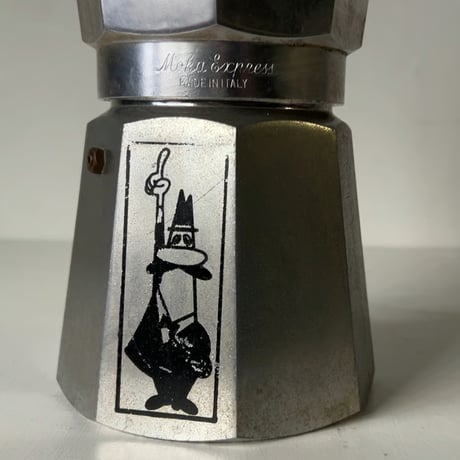 BIALETTI ビアレッティ モカエキスプレス ６カップ 直火式 コーヒーメーカー エスプレッソメーカー マキネッタ 永久定番 1970年代 ヴィンテージ クルジナッロ工場製 下段マーク 中古良品