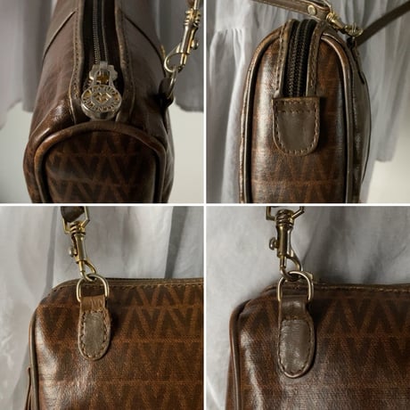 VALENTINO オールドヴァレンチノのミニミニショルダーバッグ  幅約18cmの小さめポシェット ヴィンテージバレンチノ