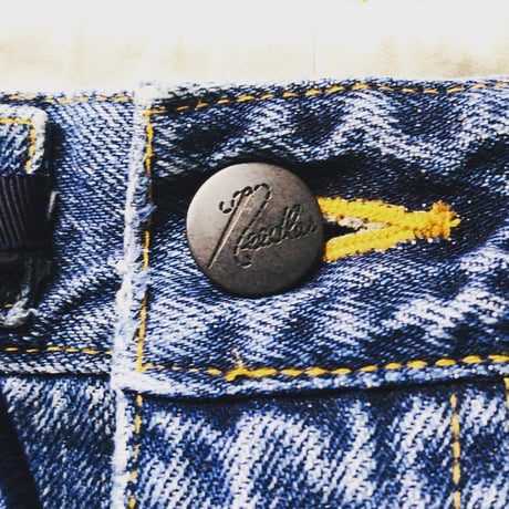 ネペンテス (needles・ニードルス) H.D. PANT - JEAN / ヒザデルパンツ デニム  12OZ DENIM / VINTAGE  サイズ1  レディース  中古品
