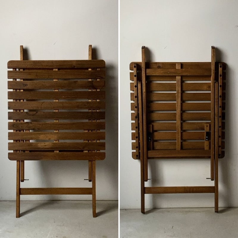 木製無垢材材ガーデンテーブル 折り畳みデスク フォールディング