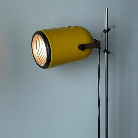 SWAN DENKI スワン電器  ヴィンテージ フロアライト フロアスタンド  間接照明 照明器具  イエロー/ブラック  ジャパンヴィンテージ 珍品 完品