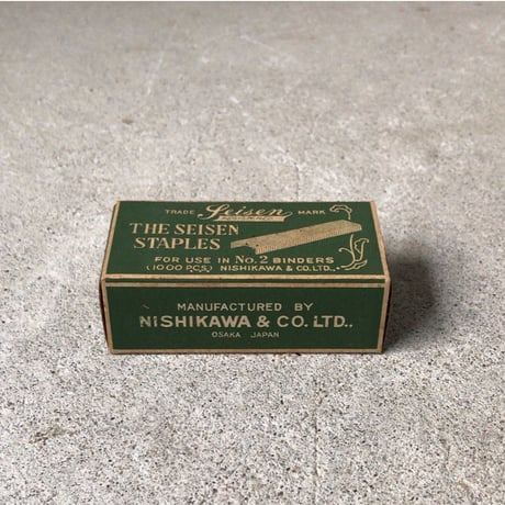 NISHIKAWA&CO.LTD ニシカワ社製 ステープル芯  No2  ステープラー  ホッチキスの芯  デッドストック 未使用品　ヴィンテージステーショナリー文具