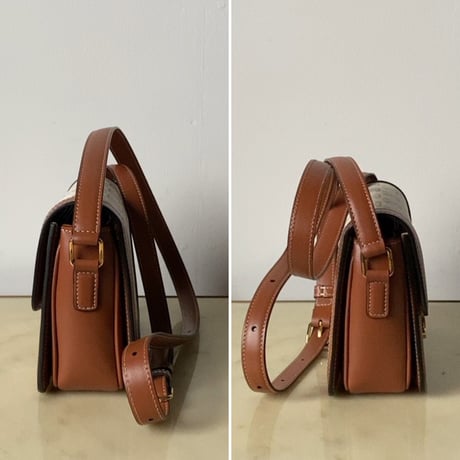 CELINE セリーヌ  ティーントリオンフ  188882BZ4.01.BC  コーティングキャンバス/カーフレザー 2022年製. 中古極美品(新品同様)